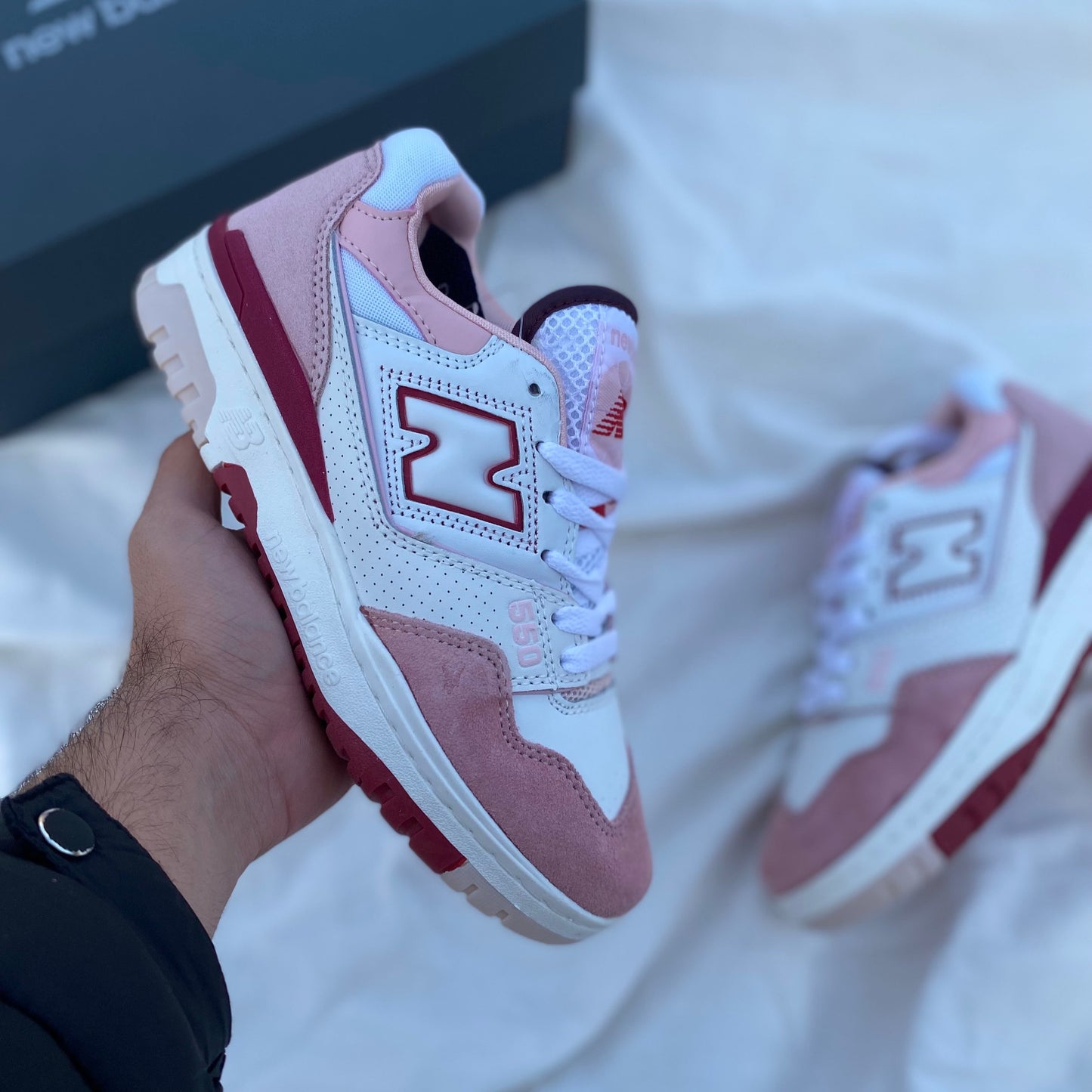 New Balance 550 Scarlet Pink