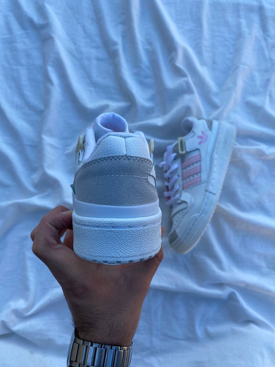 Adidas Forum Blanc et Rose