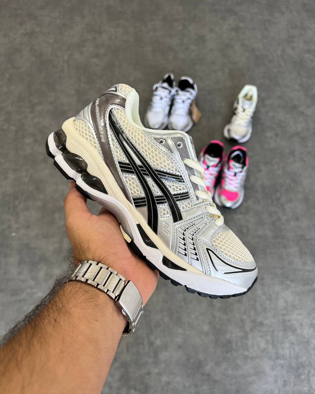 ASICS Gel Kayano 14 Cream Black Metallic Plum