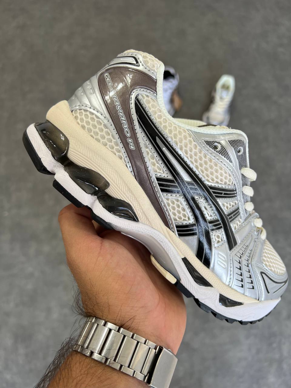 ASICS Gel Kayano 14 Cream Black Metallic Plum