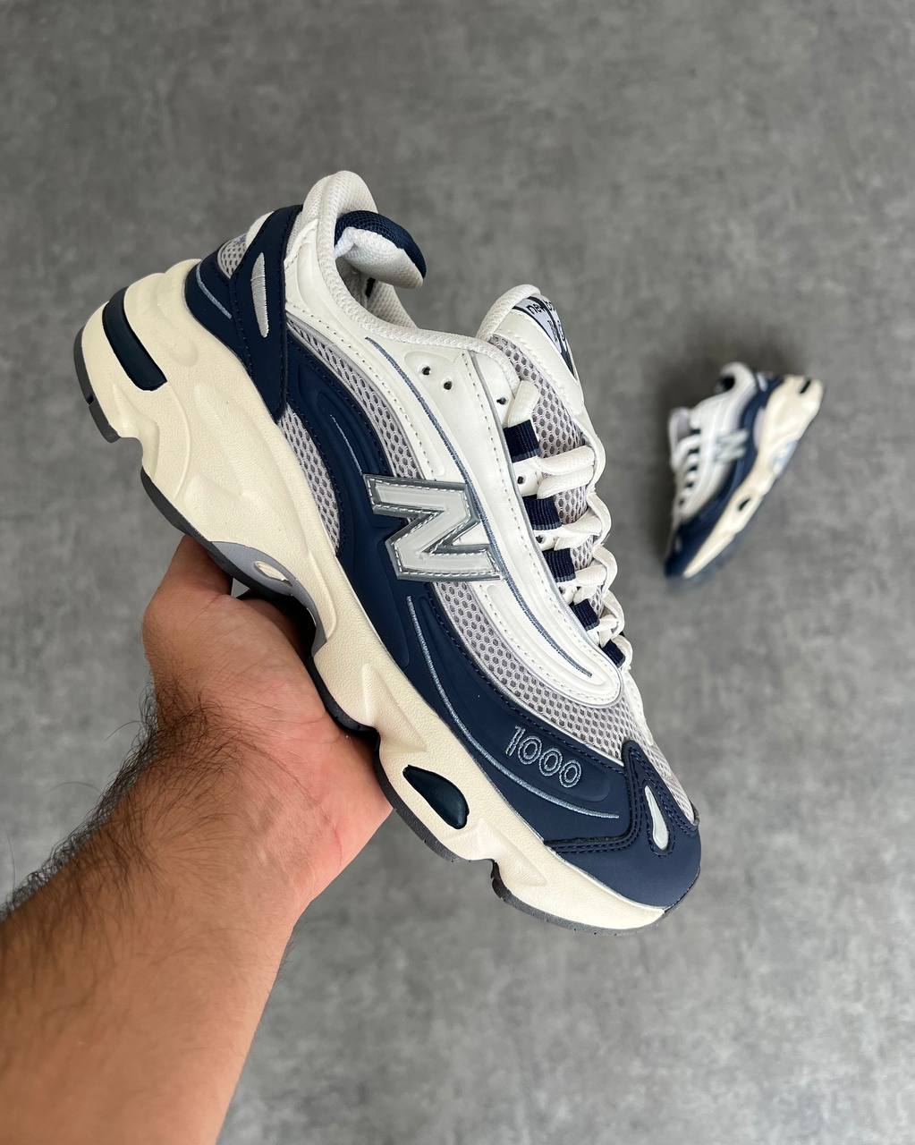 New Balance 1000 Navy & White