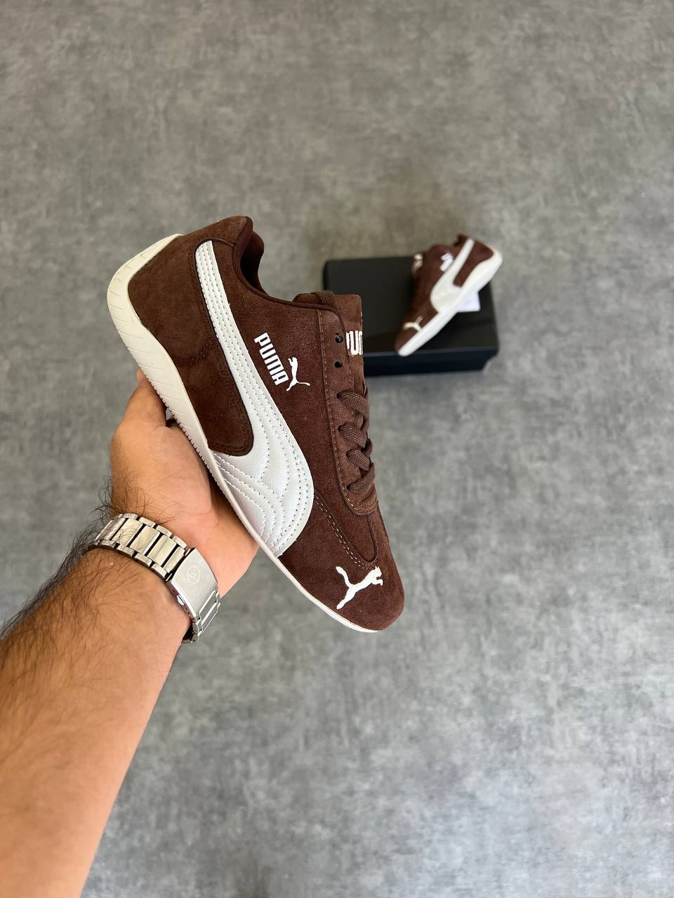 Puma Speedcat Brown & Silver