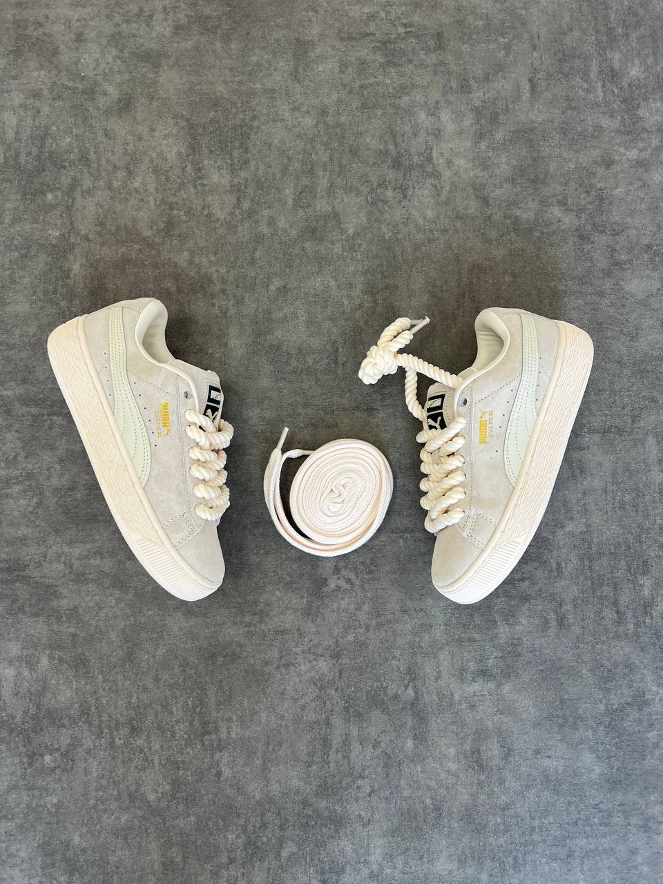 Puma Suède XL Rope Gris Bleu Clair