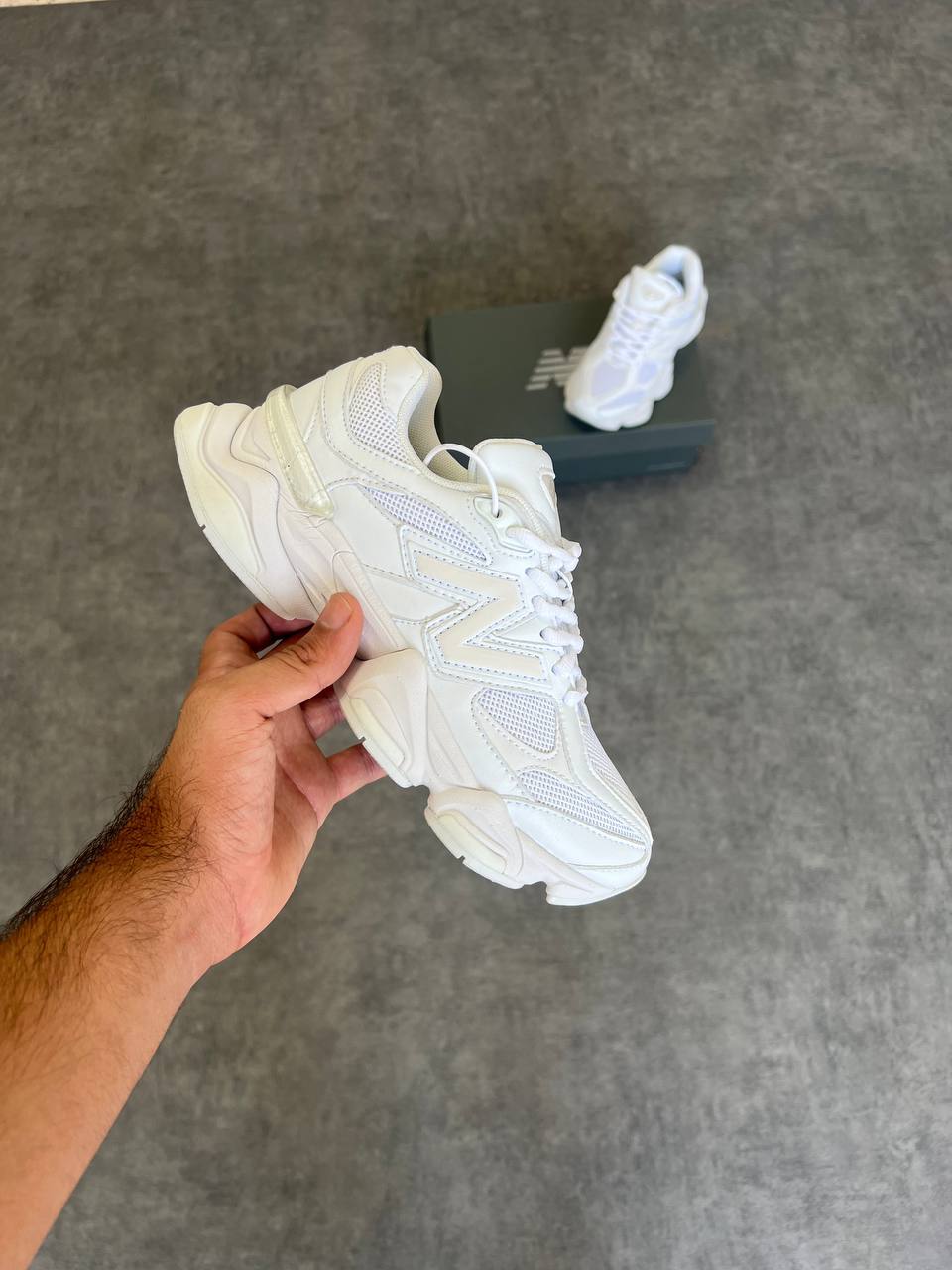 New Balance 9060 All White