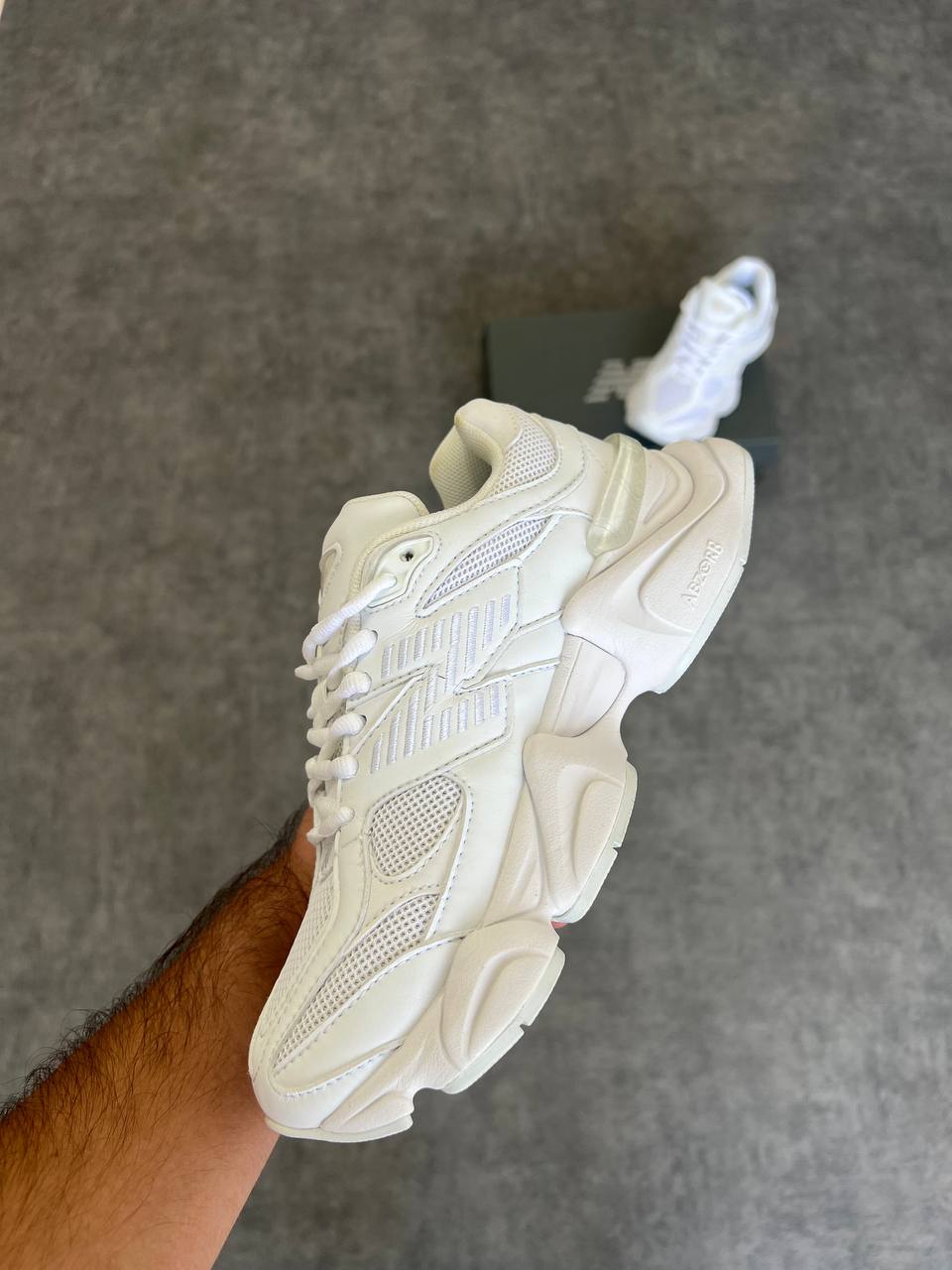 New Balance 9060 All White