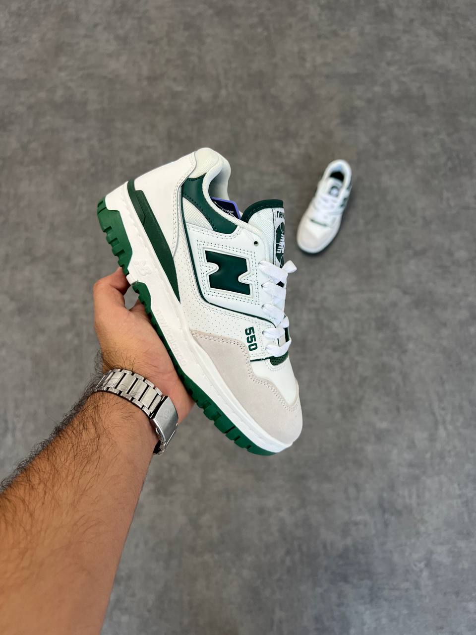 New Balance 550 Blanc & Vert