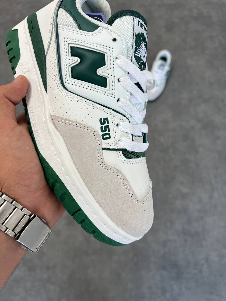 New Balance 550 Blanc & Vert